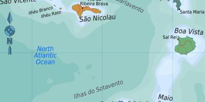 Islas de cabo Verde ubicación en el mapa