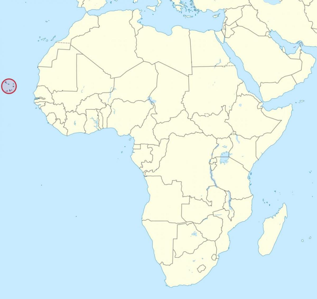 Cabo Verde áfrica mapa