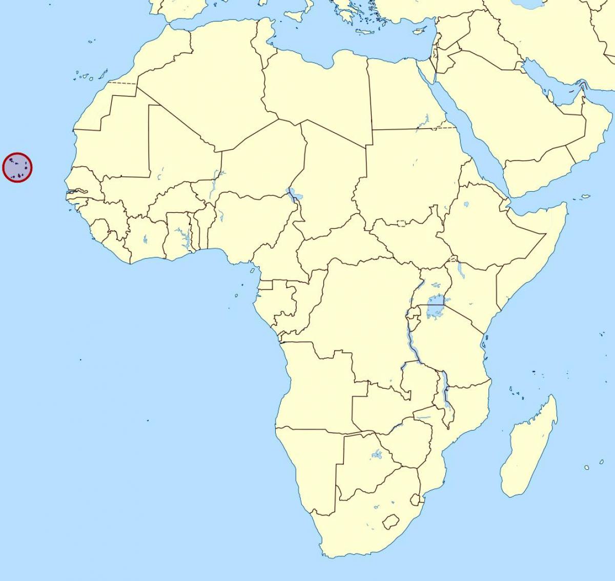 mapa de Cabo Verde ubicación en el mapa